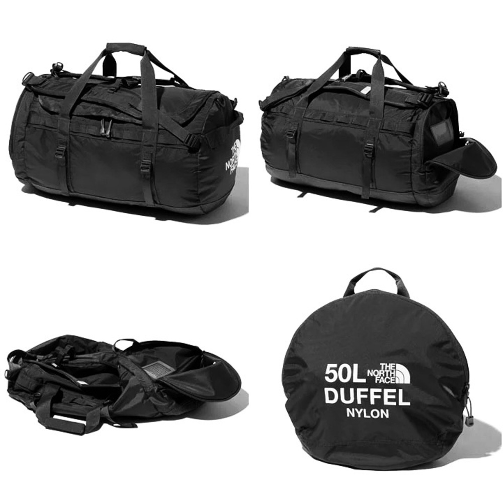 JAPAN EXCLUSIVE THE NORTH FACE NYLON DUFFEL BAG 50L BLACK. LIKE NEW.